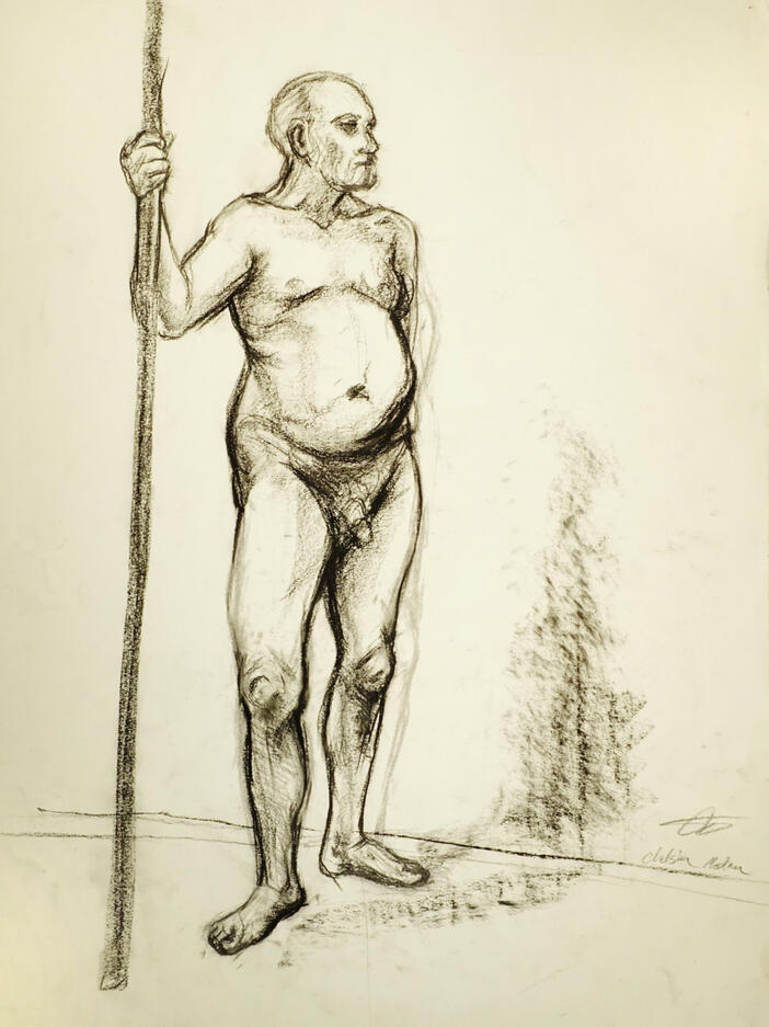 Standing Life Drawing | 18” x 24” | Charcoal | February 2020