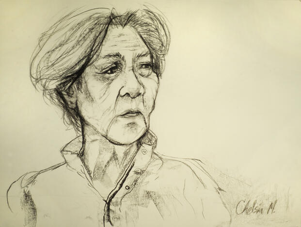 In Loving Memory | 24” x 18” | Charcoal | January 2020