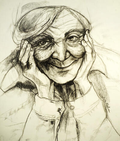 Smile Wrinkles | 18” x 24” | Charcoal | January 2020